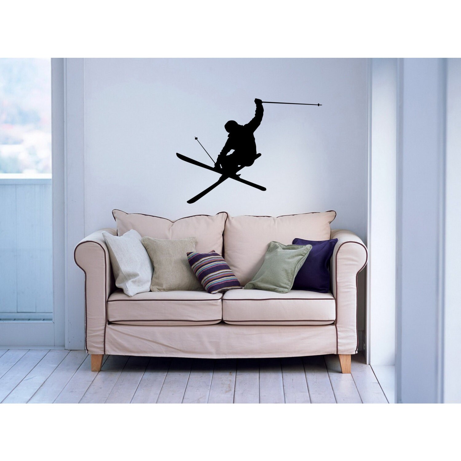 Mute Grab Freestyle Skiing Vinyl Wall Art Overstock