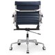 preview thumbnail 4 of 2, M348 Modern Navy Blue Vegan Leather Office Chair (As Is Item)