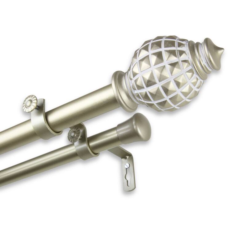 InStyleDesign Thalia Adjustable Double Curtain Rod