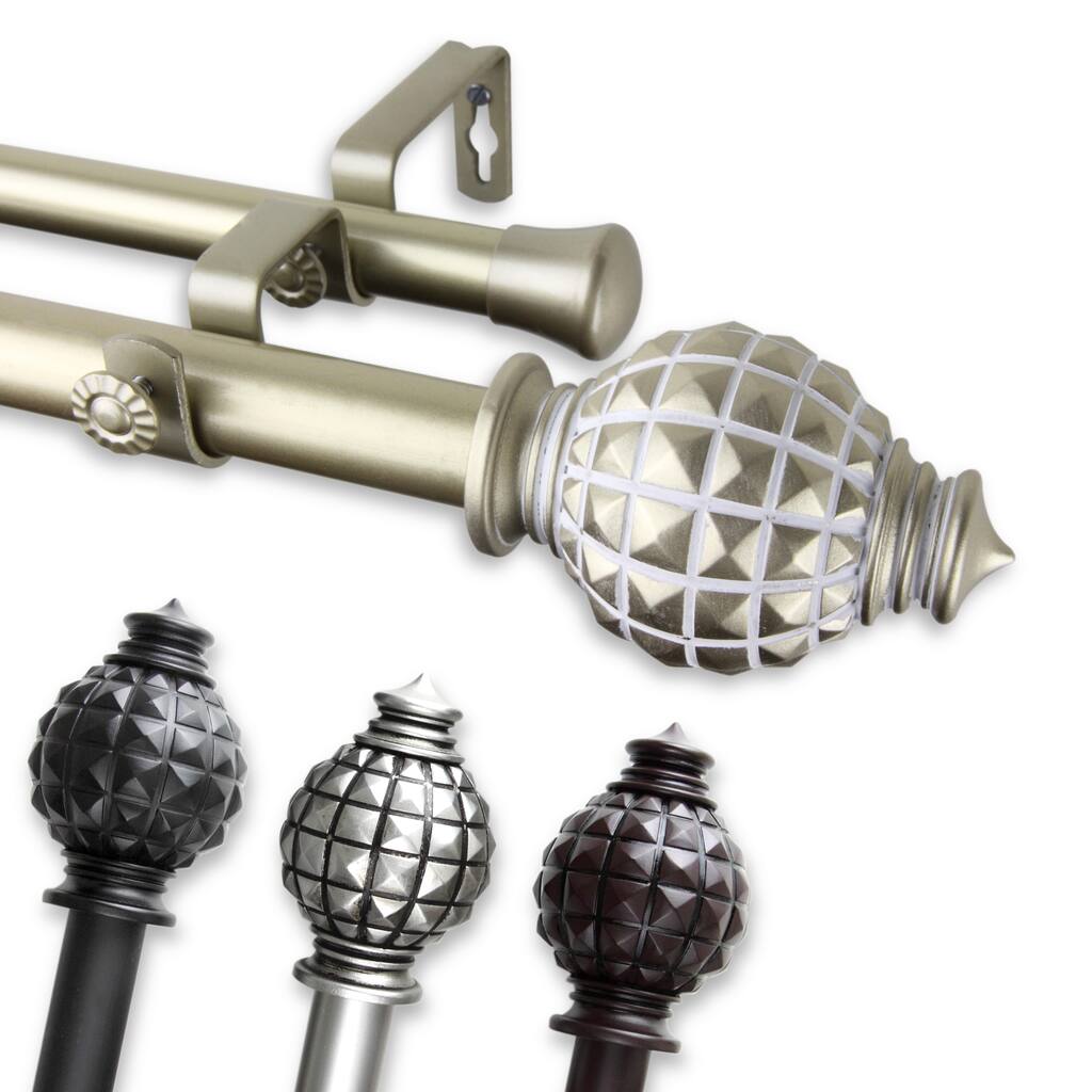 InStyleDesign Thalia Adjustable Double Curtain Rod