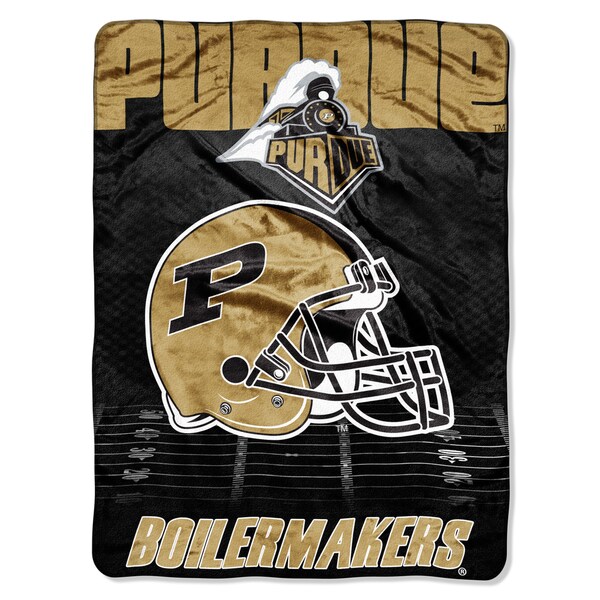 Purdue Overtime Micro Fleece Throw Blanket