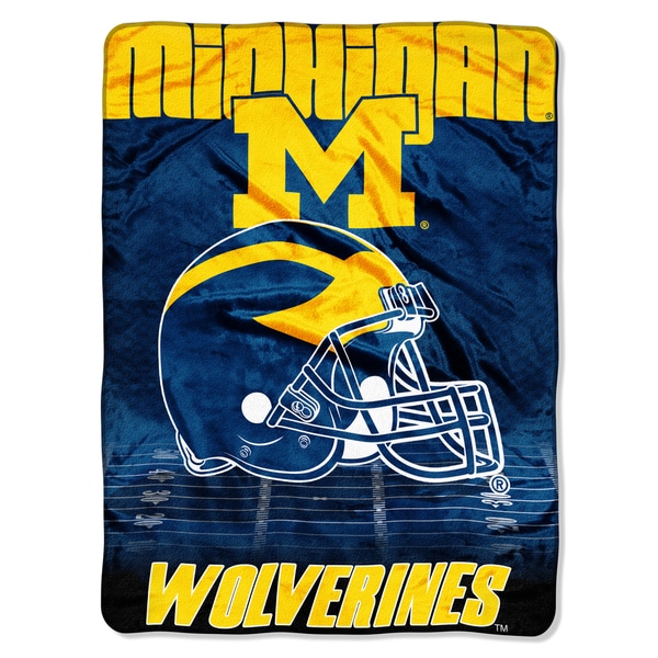 Michigan Overtime Micro Fleece Throw Blanket