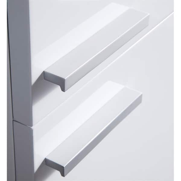 Shop Fresca White Bathroom Linen Side Cabinet With 2 Storage Areas