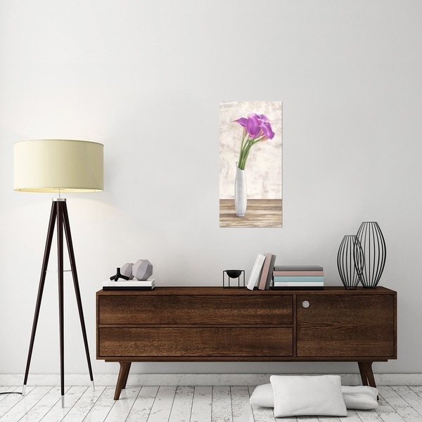 Global Gallery Shin Mills 'Calla Arrangemet' Stretched Canvas