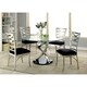 Thumbnail 3, Furniture of America Sculpture I Contemporary 5-piece Round Dining Set. Changes active main hero.
