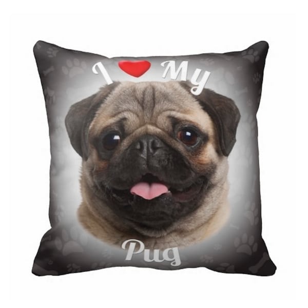 large pug pillow