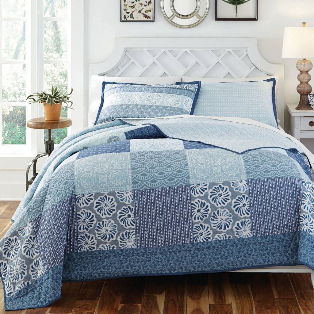 KD Spain Horizon 3-piece Cotton Quilt Set