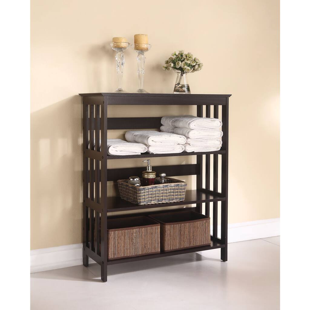 Opeli Bathroom Rack, Espresso