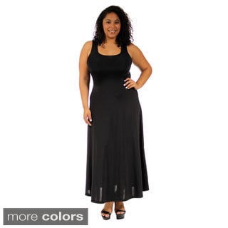 Evanese Women's Plus Size Elegant Long Dress - 13037338 - Overstock.com ...