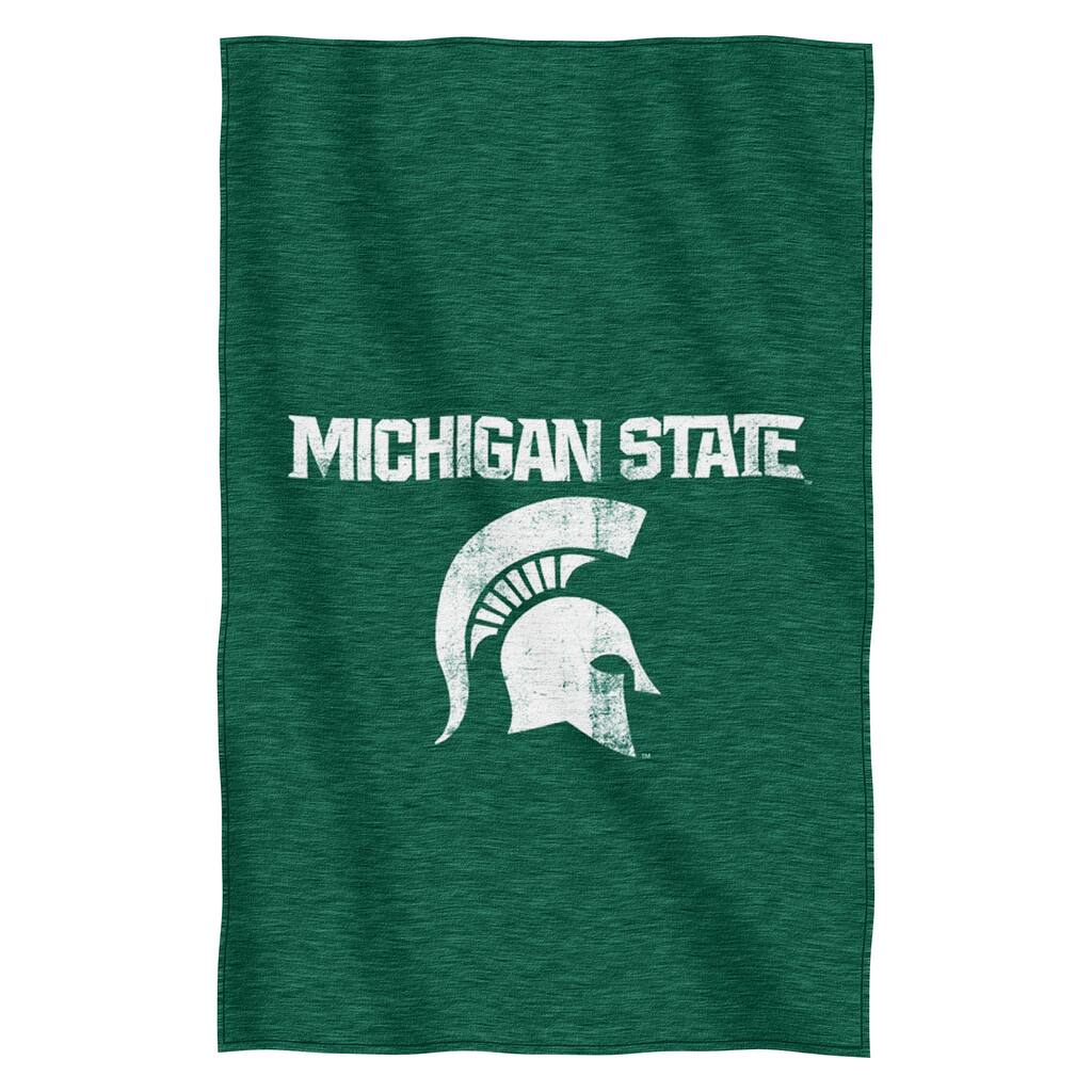 Michigan State Sweatshirt Throw Blanket