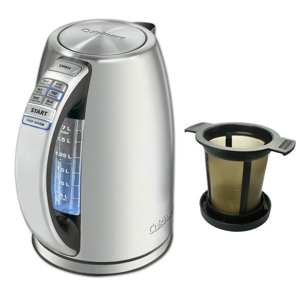 Cuisinart CPK-17 Perfectemp Cordless Electric Kettle + Brewing Basket (Refurbished)