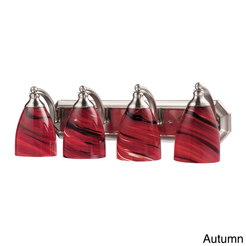 Elk Home Mix-N-Match Satin Nickel Glass Vanity Light