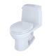 Toto Eco UltraMax One-Piece Round Bowl 1.28 GPF Toilet, Bone (MS853113E ...