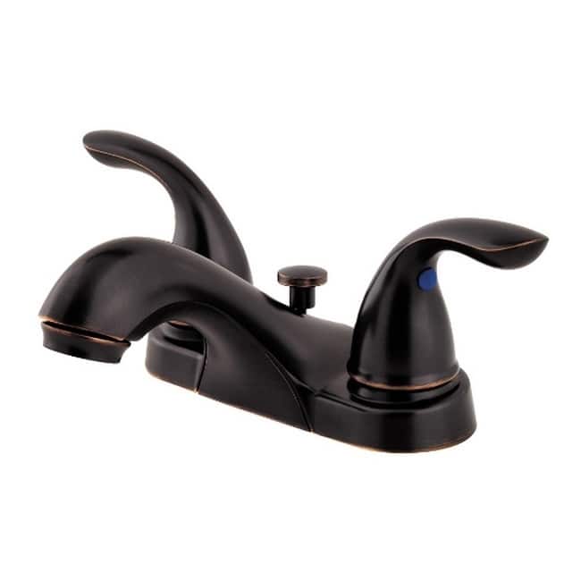Pfister Pfirst Series Lavatory Pi Centerset 3 Hole Installation 2-handle Tuscan Bronze Bathroom Faucet