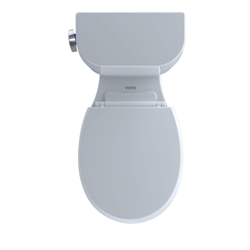 Toto Entrada Two-Piece Round 1.28 GPF Universal Height Toilet, Cotton White (CST243EF#01)