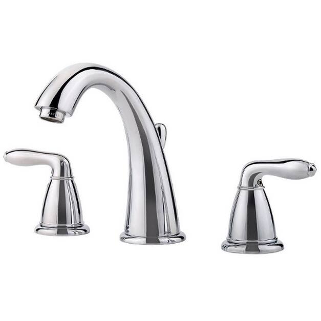 Pfister Serrano Lavatory 49 Se with Seal 3 Hole Installation 2-handle Polished Chrome Bathroom Faucet