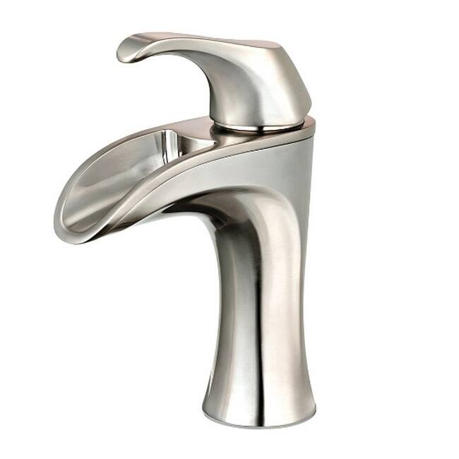 Pfister Brea Single Control Centerset Brushed Nickel Bathroom Faucet