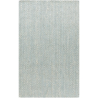 Abbie Handmade Chevron Stripe Jute Area Rug