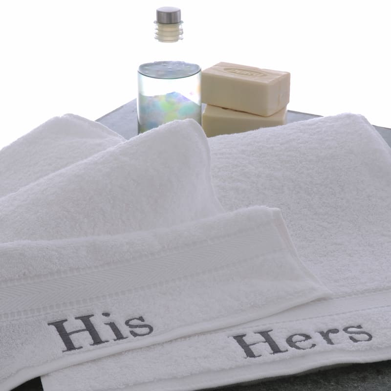 Copper Grove HamlingAuthentic Hotel Personalized His and Hers Turkish Cotton Hand Towels (Set of 2)