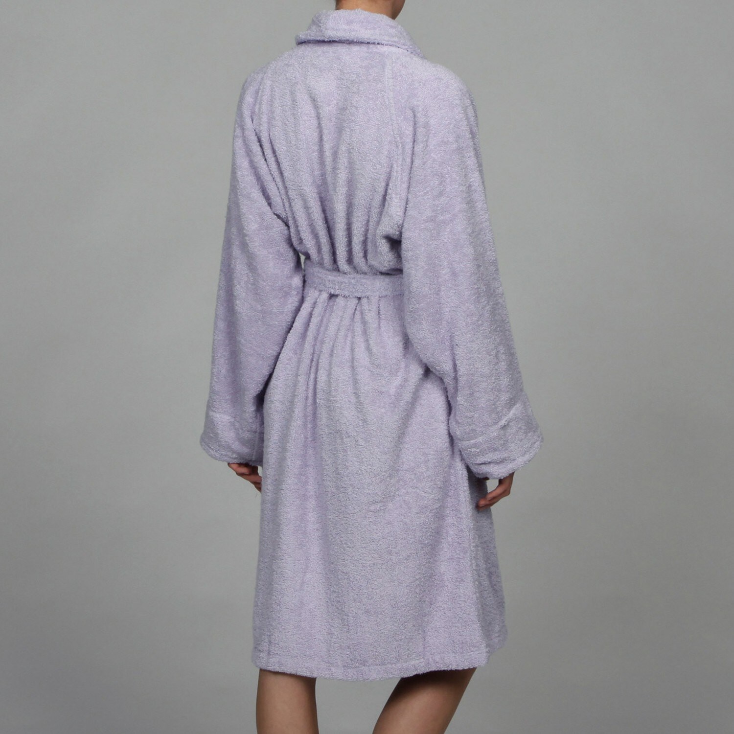 Superior Unisex Lavender Egyptian Cotton Terry Bath Robe