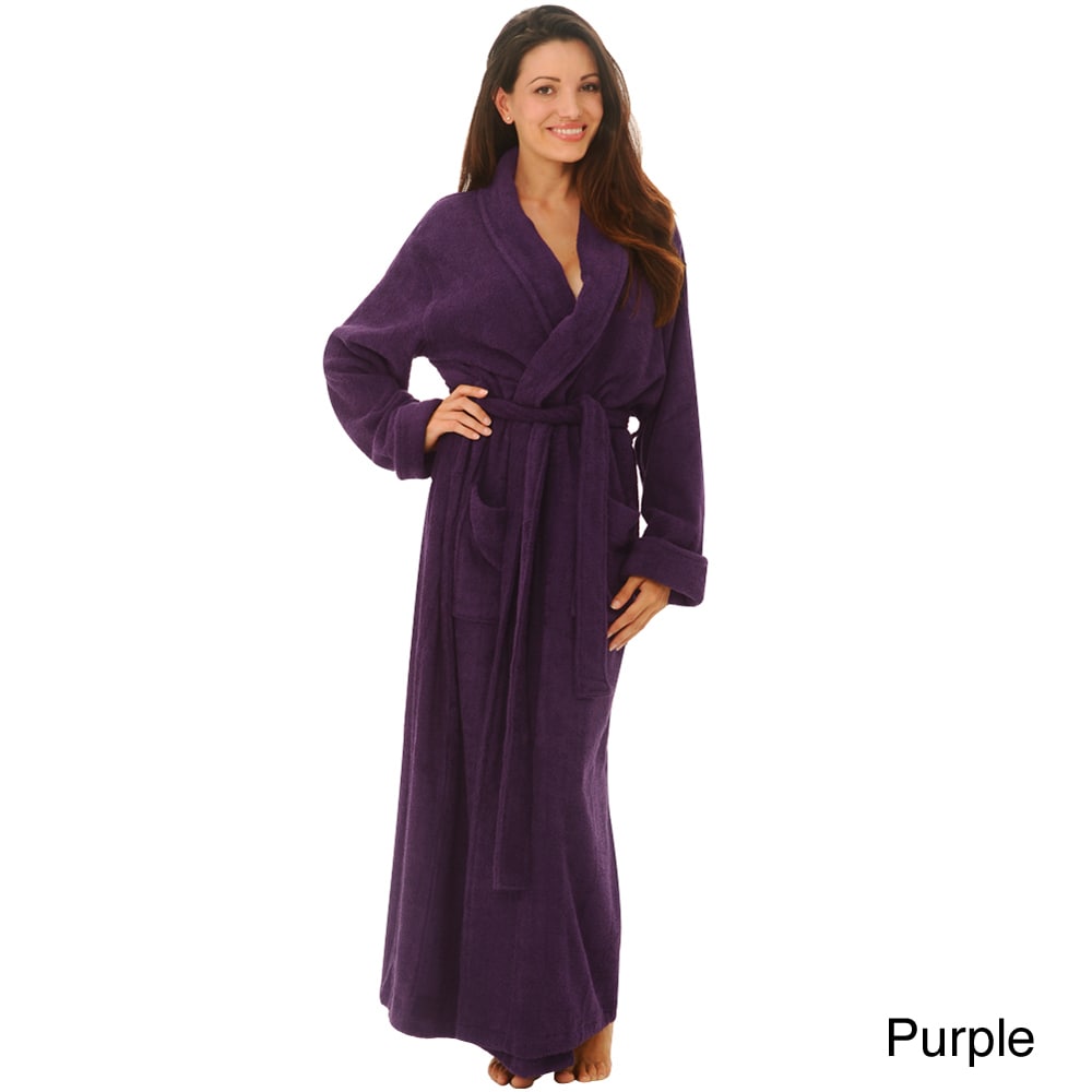 Authentic Hotel Spa Unisex Turkish Cotton Terry Cloth Bath Robe - On Sale -  Bed Bath & Beyond - 4757191