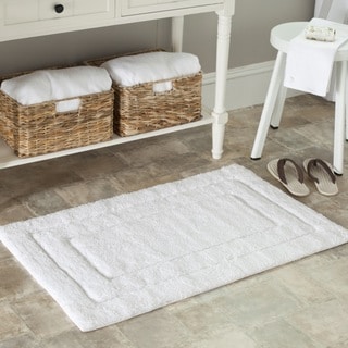 Spa 2400 Gram Journey White 27 x 45 Bath Rug (Set of 2) Safavieh Bath Rugs