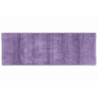 Westport Stripe Periwinkle Washable Bath Runner Bath Rugs