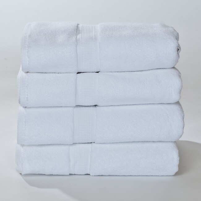 Calcot 600 Gsm Supima Cotton Zero Twist Bath Towel (set Of 4)
