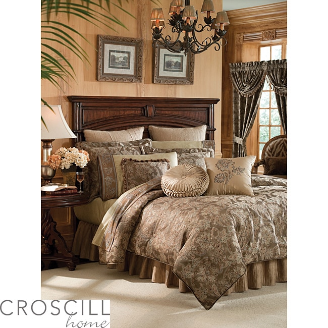 Shop Croscill Botticelli Taupe Queen-size 4-piece