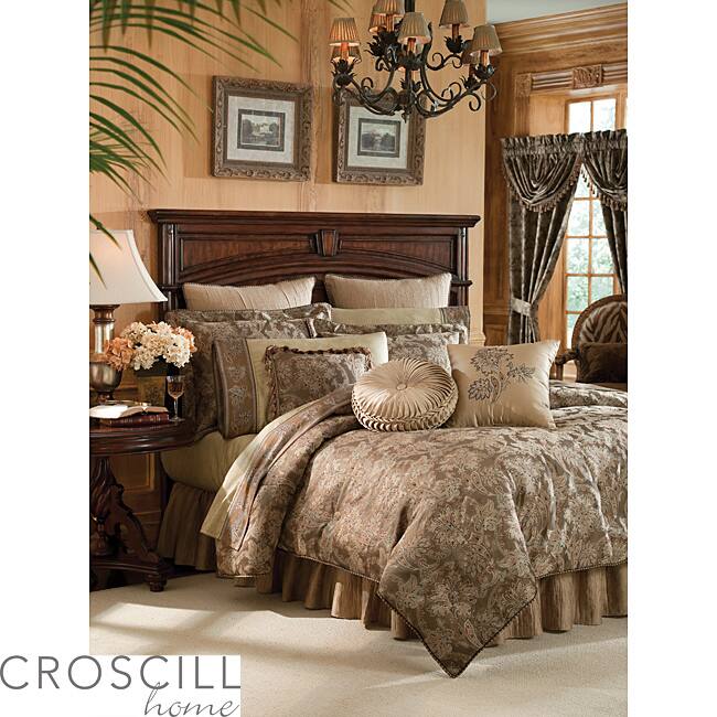 Croscill Botticelli Taupe Queen-size 4-piece Comforter Set