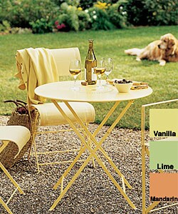 French Garden Folding Bistro Table Overstock Com Shopping The Best Deals On Chaise Lounges