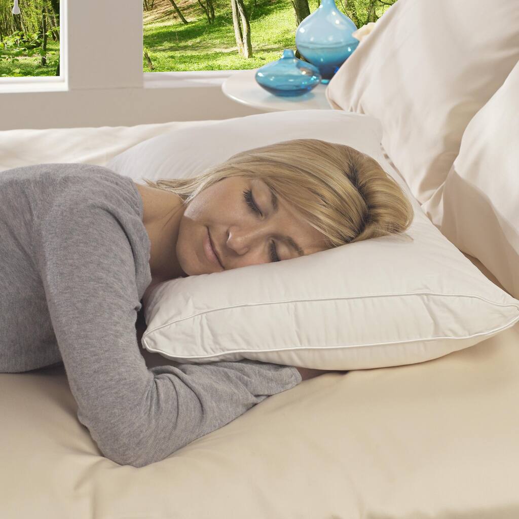 Down-like 312 Thread Count Stomach Sleeper Queen-size Down Alternative Pillow