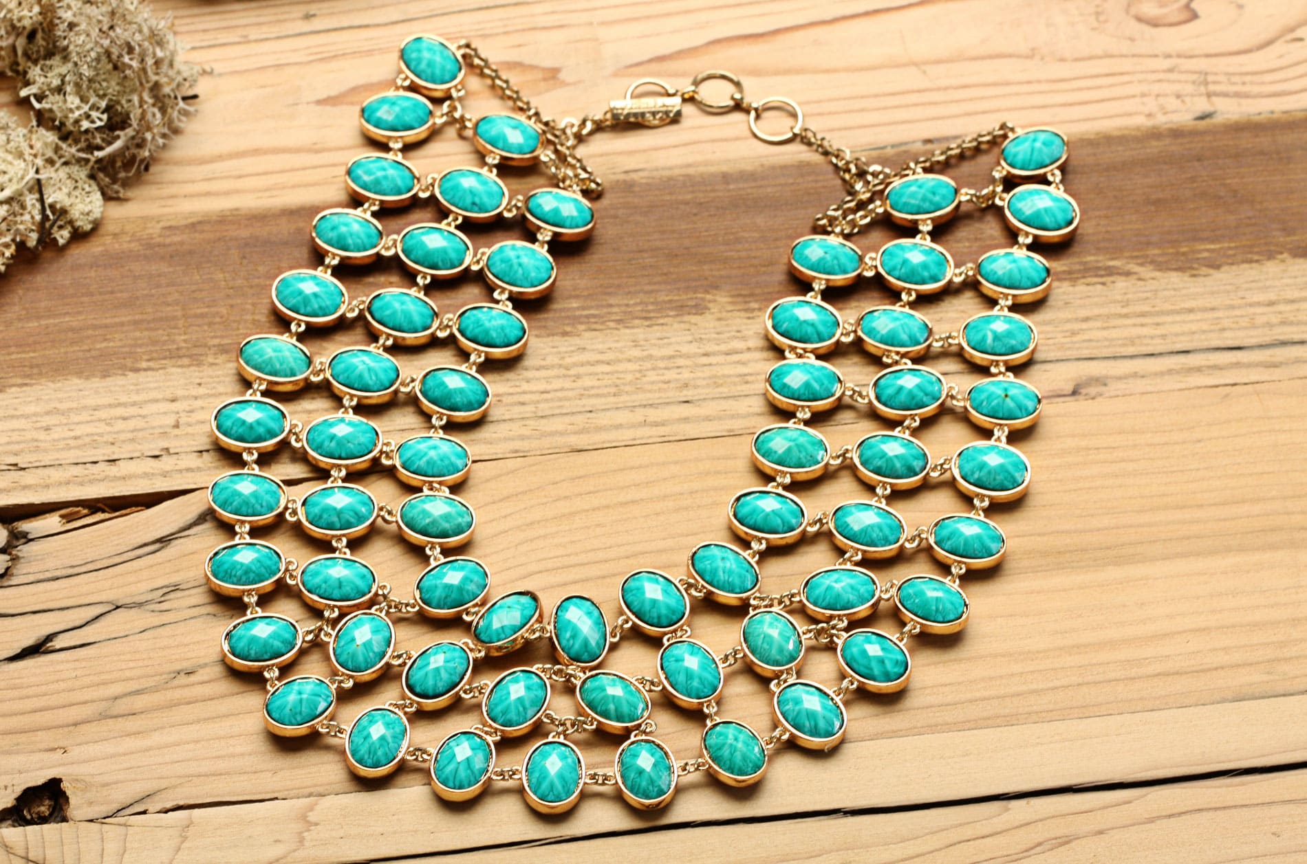 Amrita Singh Reversible Resin Bib Necklace  