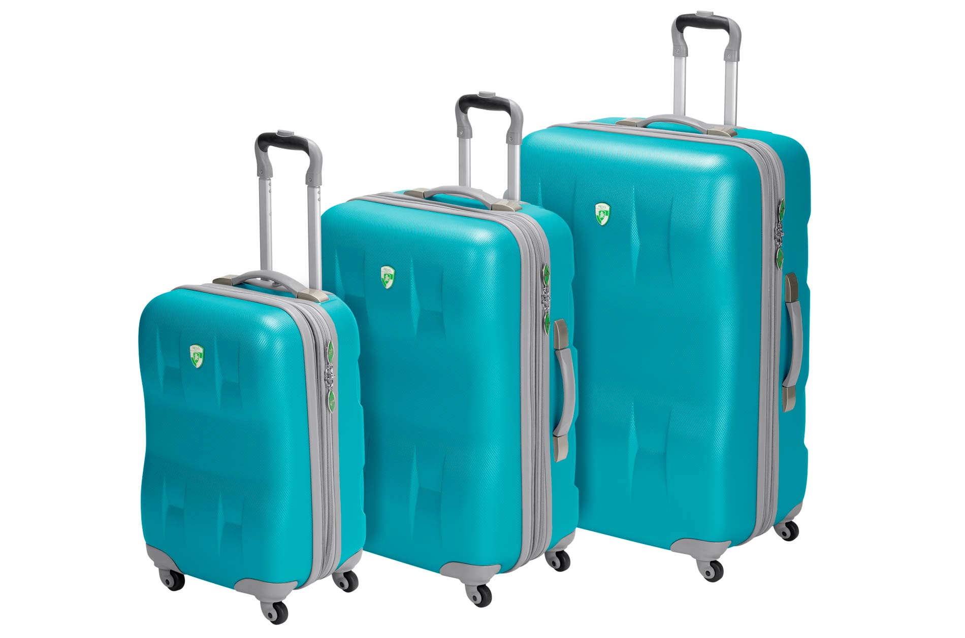 Shop Heys Turquoise Eco Case 3-piece Spinner Luggage Set - Free ...