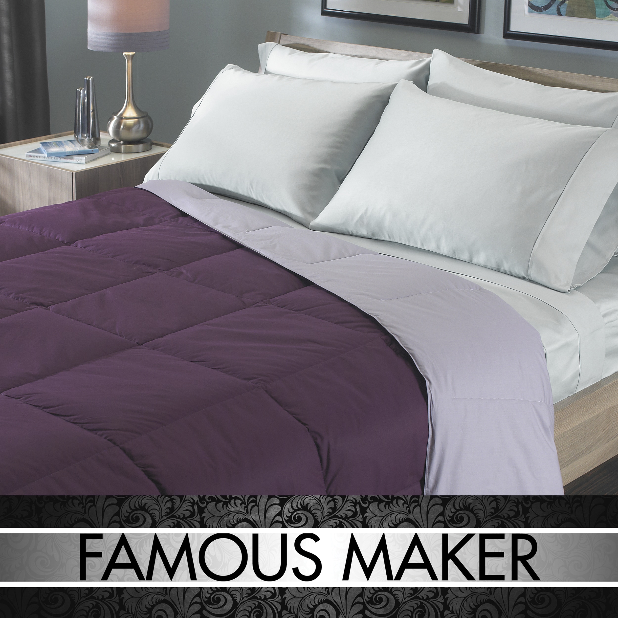 Shop Famous Maker Reversible Colored Down Comforter Free