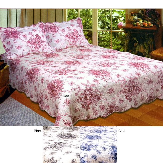 Handcrafted French Country Quilt 3piece Set Free Shipping Today