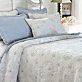 Greenland Home Fashions Hibiscus Winter Sky 3-piece Quilt Set