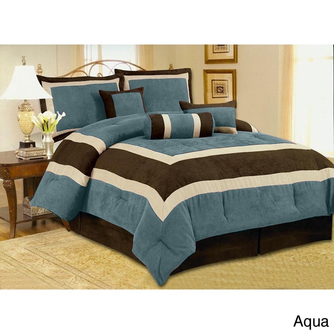 Hotel Microsuede 7 piece Comforter Set