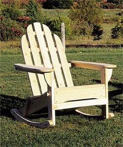 Classic Cedar Adirondack Rocking Chair. Opens flyout.