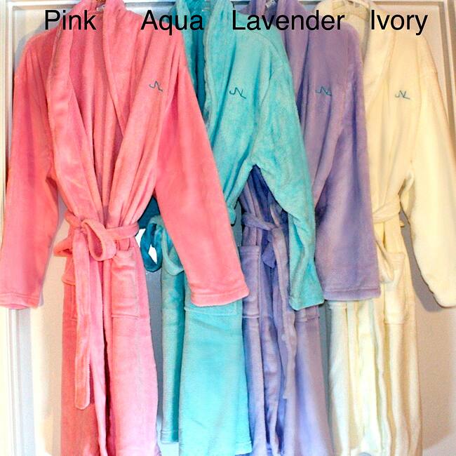 Jennifer Nicole Lee Women's Plush Spa Bath Robe