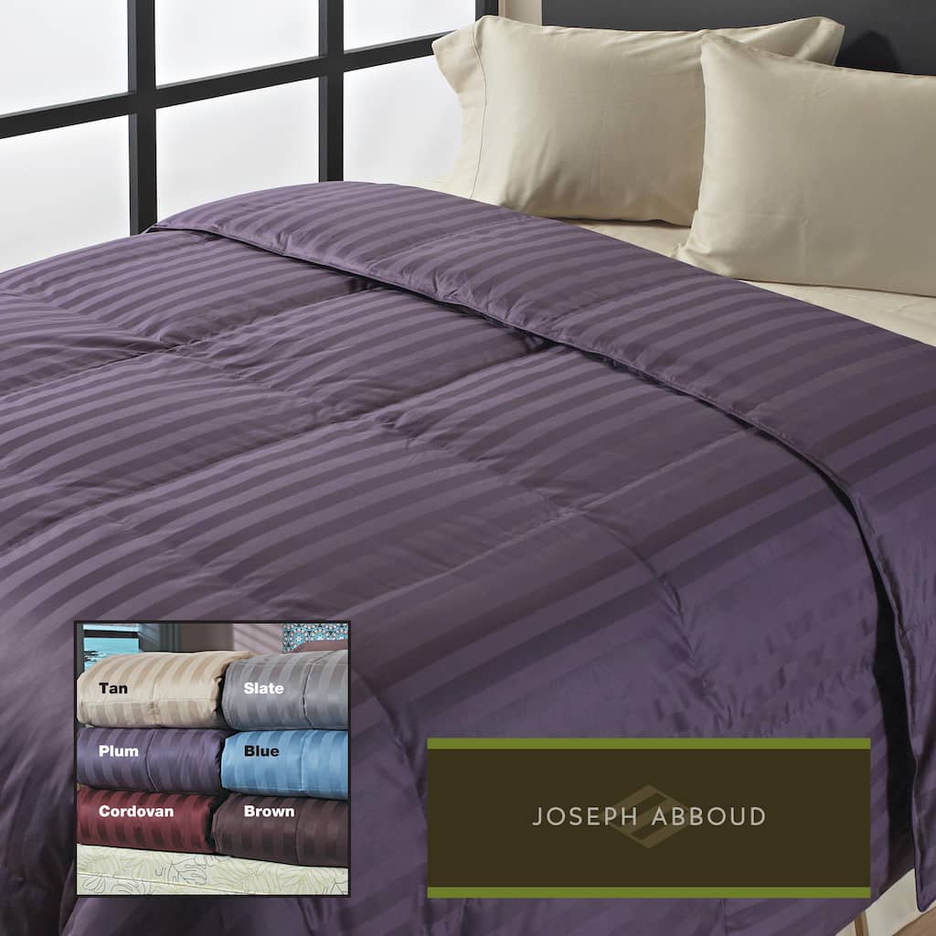 Joseph Abboud Classic Wide Stripe 400 Thread Count Down-Like Comforter