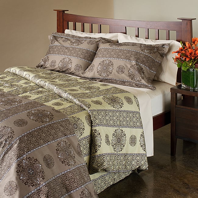 Kristie Medallion 3-piece Duvet Cover Set
