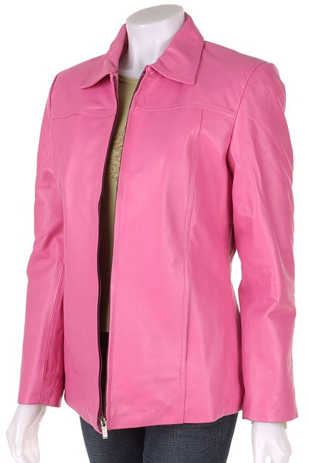 Marc Mattis Pink Leather Jacket  