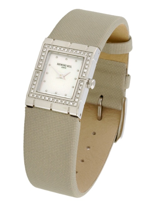 Raymond Weil Tema Womens Satin Strap Diamond Watch