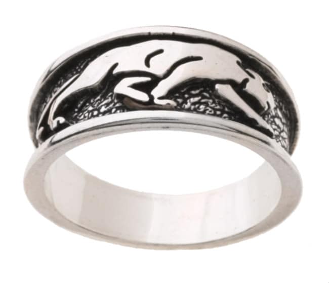 Sterling Silver Panther Ring  