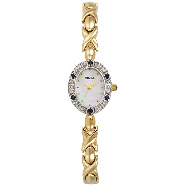 Dufonte Genuine Sapphire XOXO Bracelet Watch  