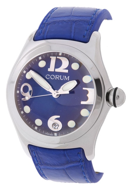 Corum Large Blue Bubble Watch  