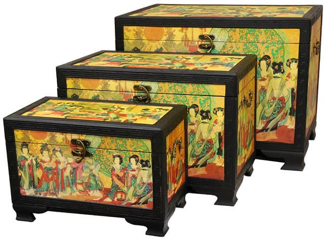 Geisha Storage Boxes (China)