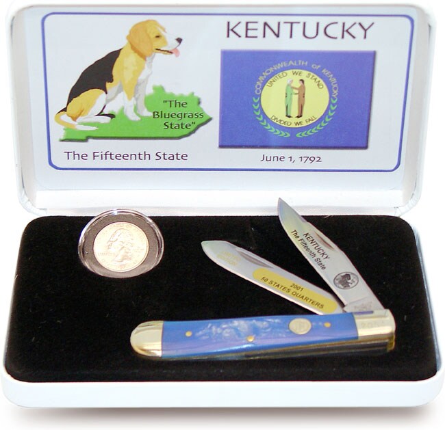 U.S. Mint State Quarter Series Kentucky Knife/Coin Set