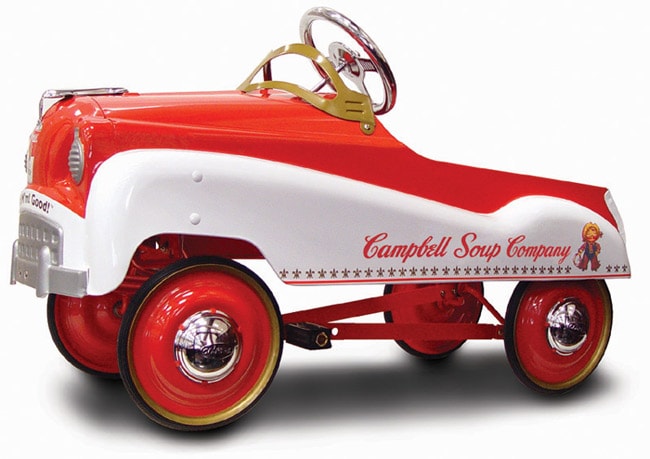 campbell soup pedal car